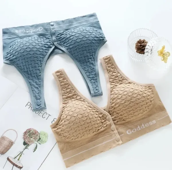 Imported Front Button Soft Cotton Maternity Nursing Bra - Image 4