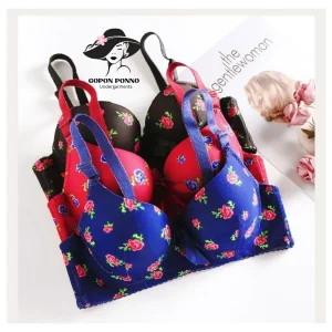 floral fusion push up bra (2 piece set) 🌸