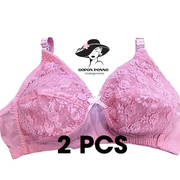 thai elegance 2 piece premium soft lace bra set