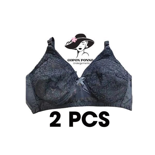 thai elegance 2 piece premium soft lace bra set